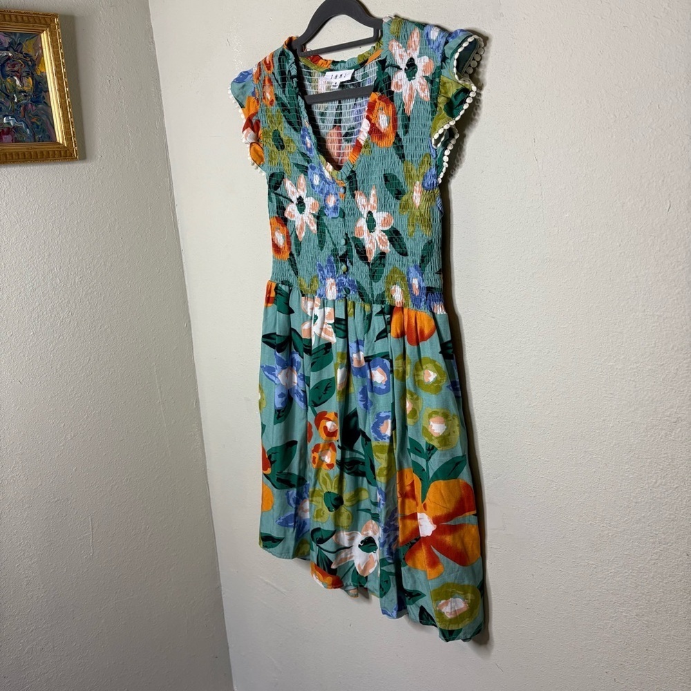 THML Multicolor Floral Mini Dress Size Small - Picture 2 of 7